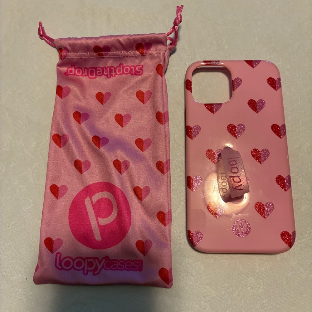 Loopy Case Pink Heart iPhone Case